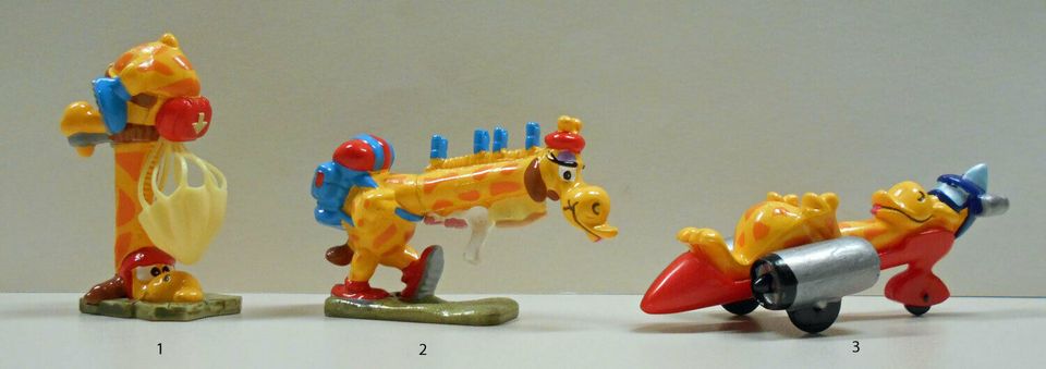 Ü-Ei - Figuren-Serie "Super Giraffe" 1999 Italien, komplett, sieh in Sömmerda