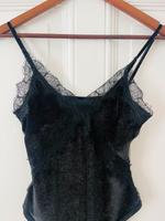 Body schwarz spitze glitzer Top Oberteil Topshop S Brandenburg - Werder (Havel) Vorschau
