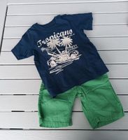 H&M - T-Shirt + Hose - 86 - dunkellblau + grün Bayern - Regenstauf Vorschau