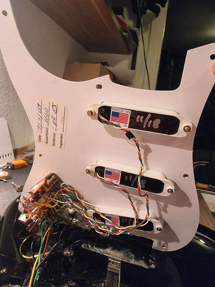 2021 Fender Stratocaster Eric Clapton Blackie USA Lace Sensor Set in Linsengericht
