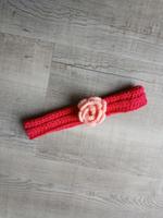 Stirnband mit Blume gehäkelt Handarbeit Gr. 68/74 Sachsen - Ottendorf-Okrilla Vorschau