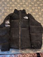 Supreme The North Face suede Nuptse Jacke Schwarz Wandsbek - Hamburg Jenfeld Vorschau