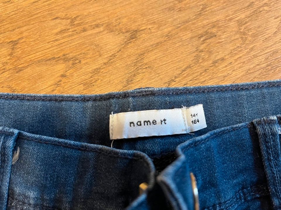 Name It Mädchen Shorts in Jeans blau Größe 14 Jahre 164 in Düsseldorf