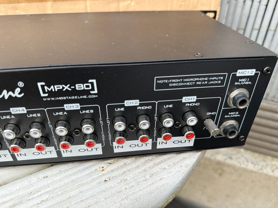 Stage Line MPX-80 Stereo Mischpult/Hifi/DJ/Audio/NEU unbenutzt in Gelsenkirchen