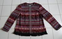 Damen Blazer Jacke schwarz mit Folklore-/Vintage Motiven Größe 48 Bayern - Roth Vorschau
