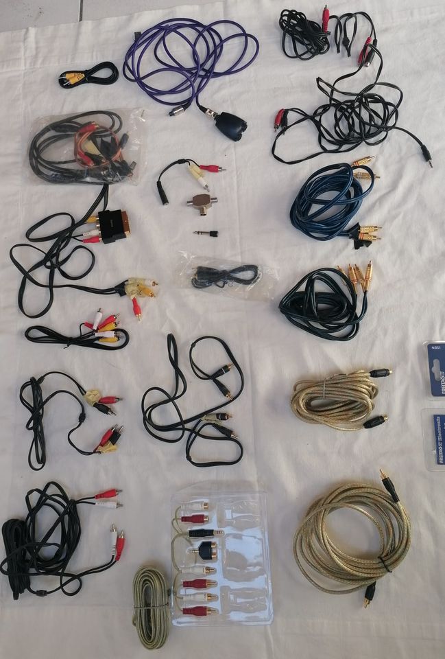 Lautsprecherkabel ISDN Hifi Adapter Elektrokabel PC Cinch Kabel in Obersulm