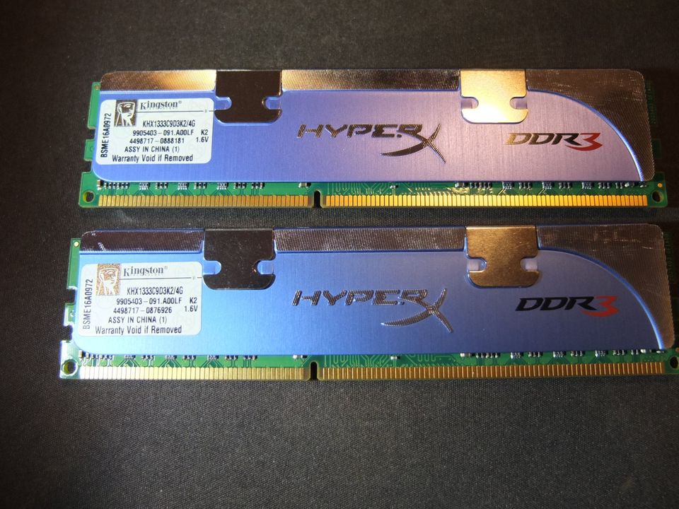 Kingston HyperX DDR3 KHX1333C9D3K2/4G - SET Nr. 1 in Königsbrunn