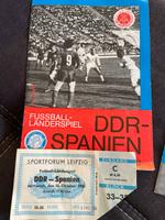 Programmheft Länderspiel, DDR gegen Spanien 1980 Sachsen - Bautzen Vorschau