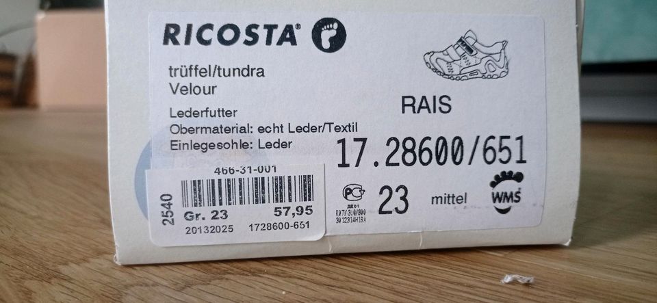 Schuhe Ricosta Pepino Gr.23 in Hardheim