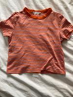 MNG Mango Shirt Cropped orange pink Ringel gestreift XS 34 S 36 Nürnberg (Mittelfr) - Schweinau Vorschau