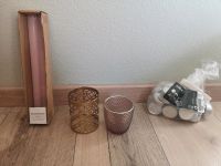 Deko, Kerzen, Kerzenhalter, Teelichthalter, StabKerzen, rosa gold Bayern - Hochstadt am Main Vorschau