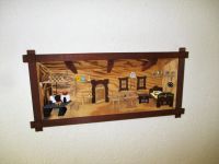 3 D – Holzbild, Miniatur – Bauernstube im erzgebirgischen Stil, Sachsen - Göda Vorschau