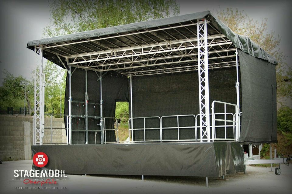 Open Air Bühne Freiluftbühne Trailerstage Vermietung Mieten in Ingolstadt