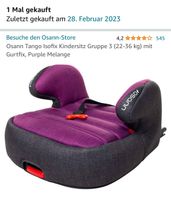 Osann Tango Isofix Kindersitz Gruppe 3 (22-36 kg) Rheinland-Pfalz - Mehlingen Vorschau