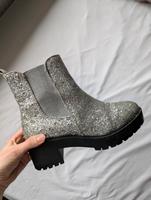 Party Schuh Glitzer Stiefelette Absatz Pailletten München - Sendling Vorschau