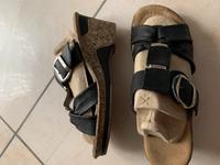Rieker schwarze Plateauclogs Sandale Slipper Gr. 38 Hessen - Eschborn Vorschau