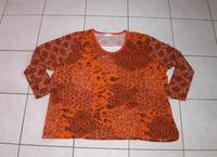 Ulla Popken Bluse Shirt Langarm braun orange Gr. 58/60 Niedersachsen - Heemsen Vorschau