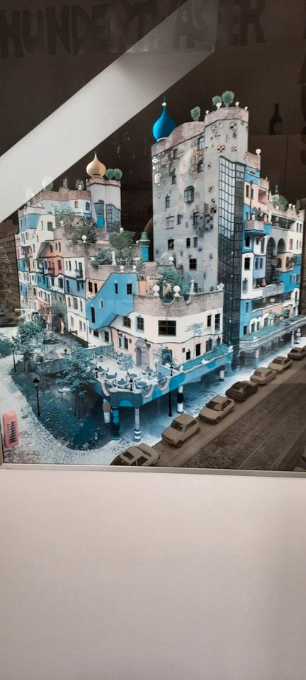 Bild Hundertwasser Haus Metallrahmen in Marl
