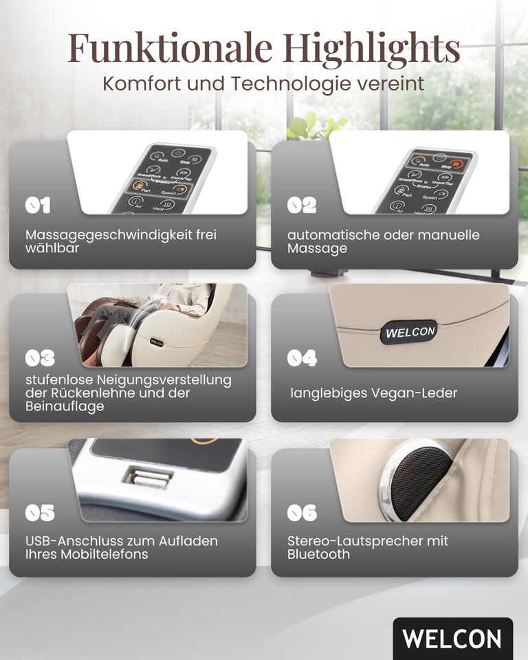 Massagesessel Welcon EASYRELAXX neu *welcon-shop.com* in Giesen