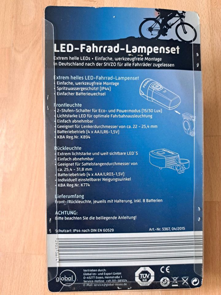 Fahrrad LED Lampe Set in Dortmund