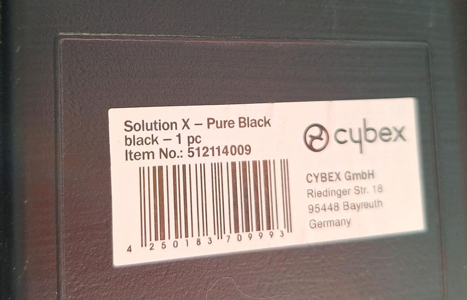 2x Cybex solution x, Black ,Gr II-III 15-36 kg in Ittlingen