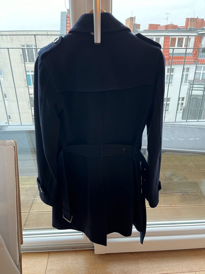 Burberry Trenchcoat Mantel Wolle 32 XS Dunkelblau in München