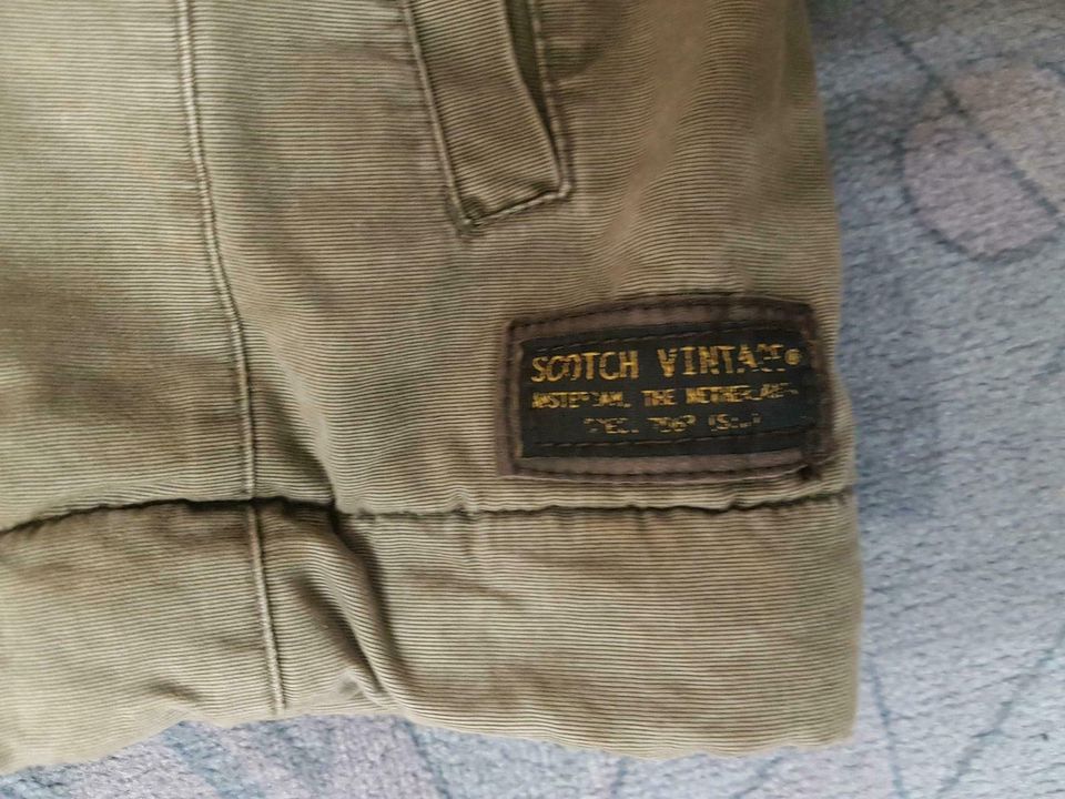 Scotch und Soda Vintage Jacke Mantel Parka Grün Militäry Style in Grafenau