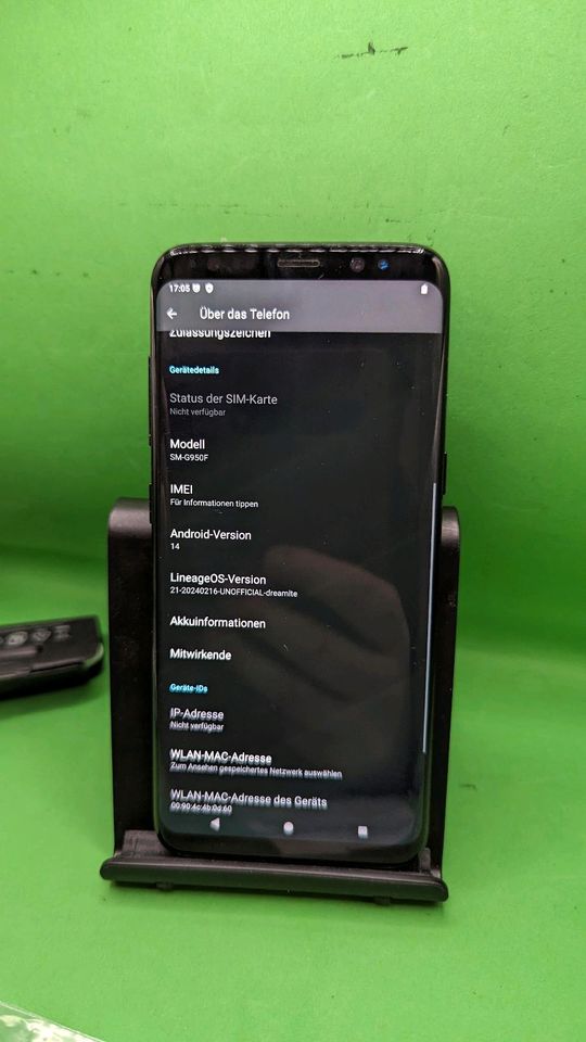 Samsung Galaxy s8  g950f 64gb mit Update Android 14 b ware in Elsenfeld
