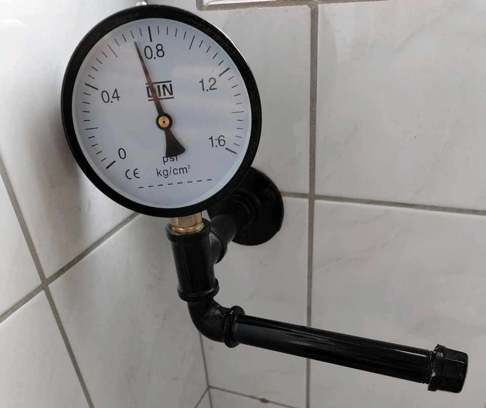 Klorollenhalter Toilette  Steampunk Manometer Industrial in Coesfeld
