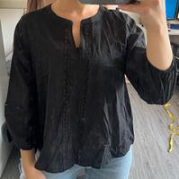 Bluse, Hemd, schwarz, vintage, damen, details, strick Hessen - Hanau Vorschau