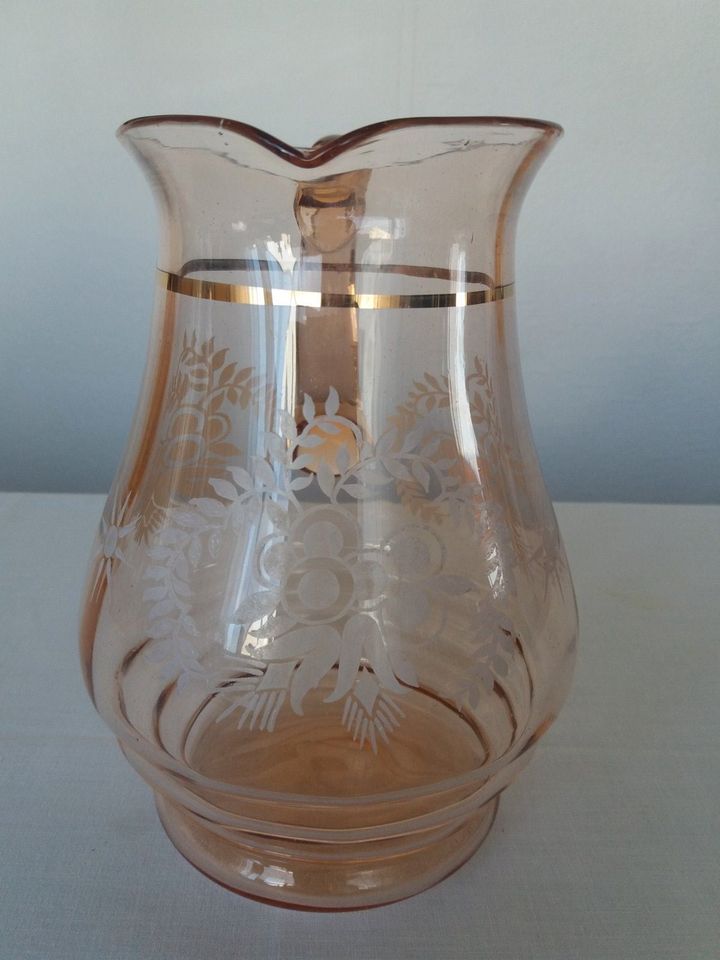 Pressglas - Krug - Rosa - sehr guter Zustand - ca. 1950 in Pfungstadt