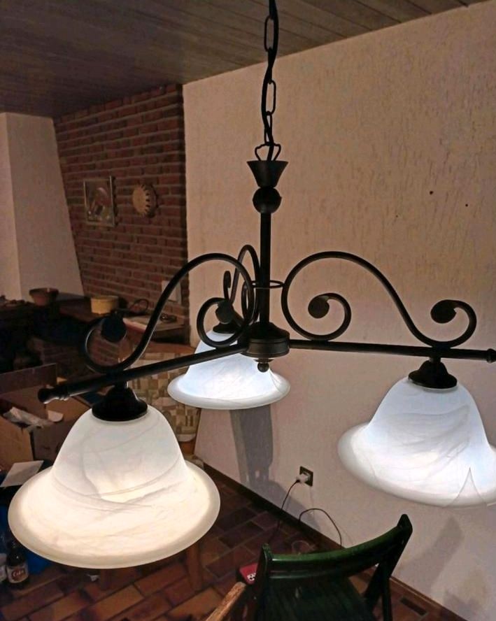 2x Lampe Landhausstil Deckenlampe Wandlampe Metall rustikal in Dinslaken