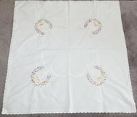 Tischdecke Ostern weiß 70 x 70 cm Kücken Blumen DDR Ostalgie 1A Sachsen - Auerbach (Vogtland) Vorschau