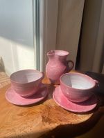 handgemacht Keramik Kaffeeset Tassen Milchkanne rosa weiß Berlin - Charlottenburg Vorschau