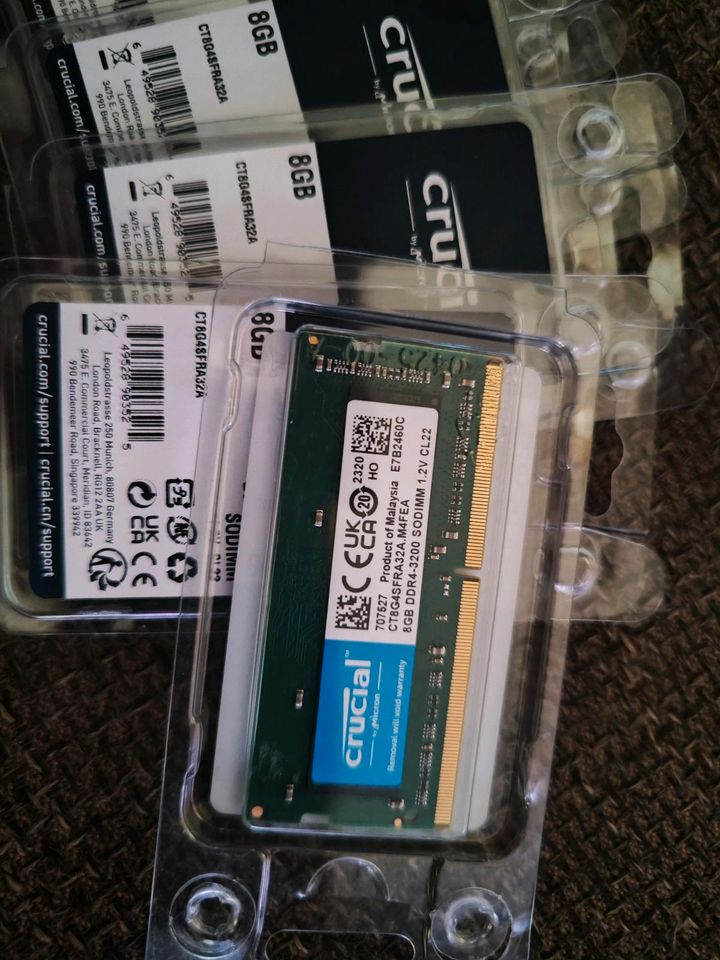 40 GB RAM DDR 4 SODIMM 5x 8GB in Bramsche