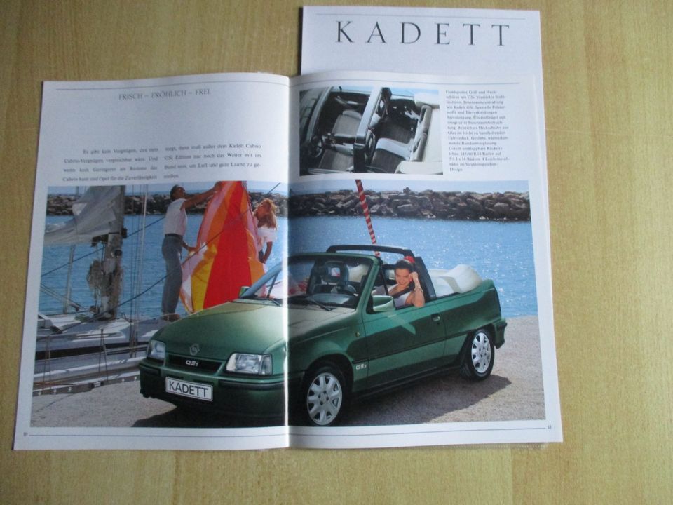 Autokatalog vom Opel Kadett Modelljahr 1991 in Immenhausen