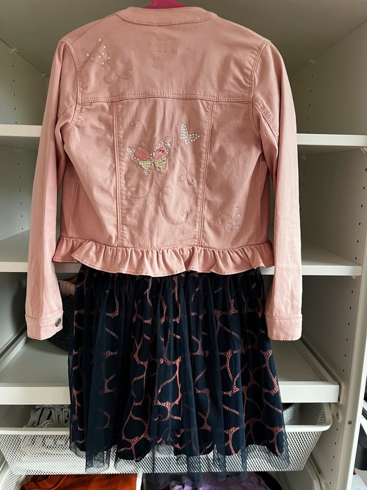 Set: Kleid + Jäckchen von s.Oliver, festlich, Gr 128, Einschulung in Sangerhausen