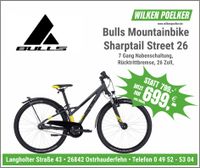 Bulls Sharptail Street 26 SW/Gelb 26 Zoll 7 Gang Mountainbike Niedersachsen - Ostrhauderfehn Vorschau