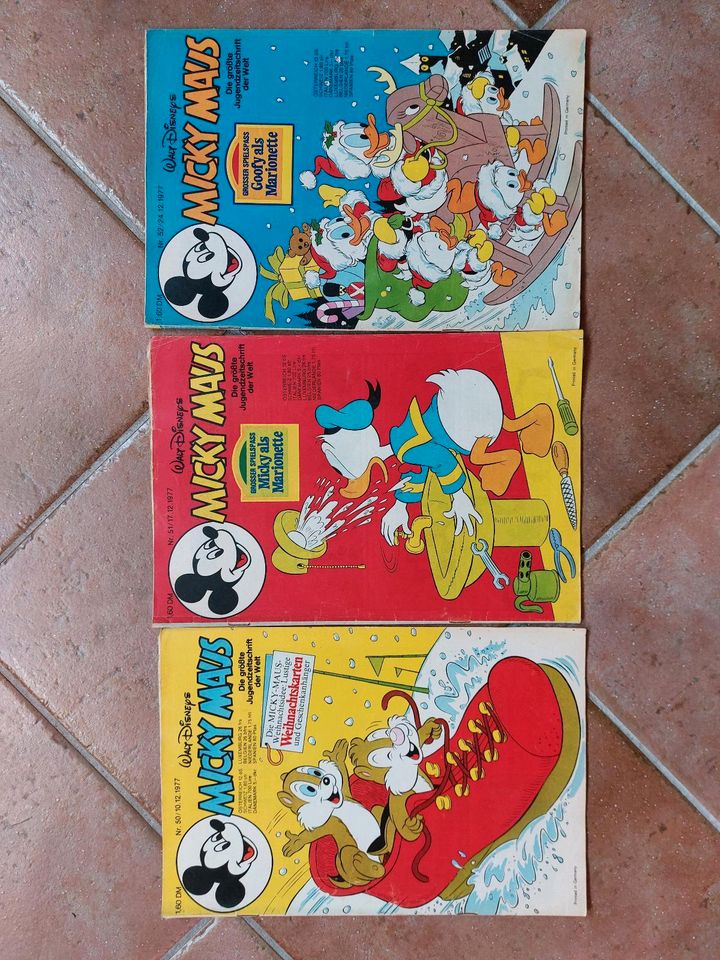 Comic Hefte Micky Maus 1977 in Nagold