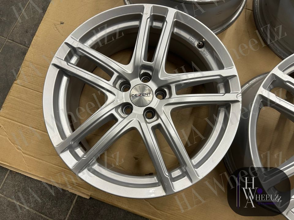 4x 18 Zoll Alufelgen Dezent 5x100 für VW Polo AW +Gti Seat Ibiza Arona KJ und Skoda Fabia PJ Felgen ET49 silber ideal für Winter Allwetter in Bünde