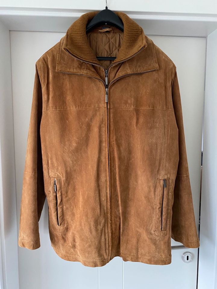 Lederjacke/ Winterjacke/ Jacke Herren - Cognac - Größe 54 in Steinfeld