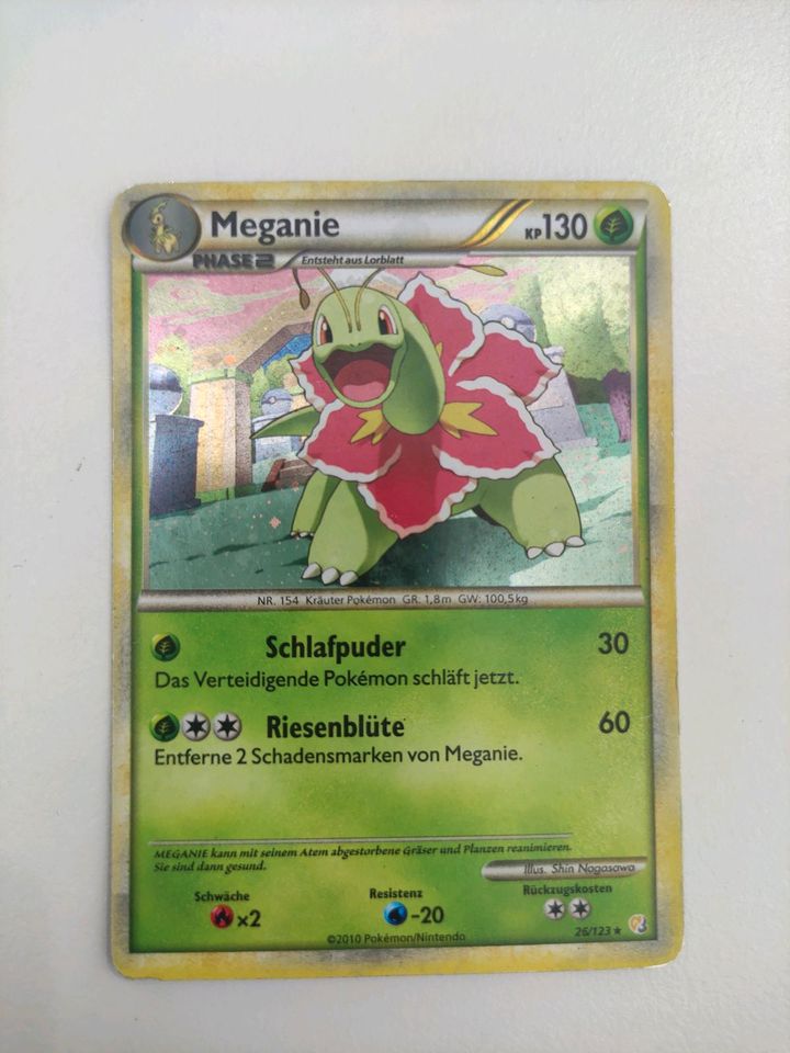 Pokémon-Karte Meganie 26/123 Holo in Lieskau
