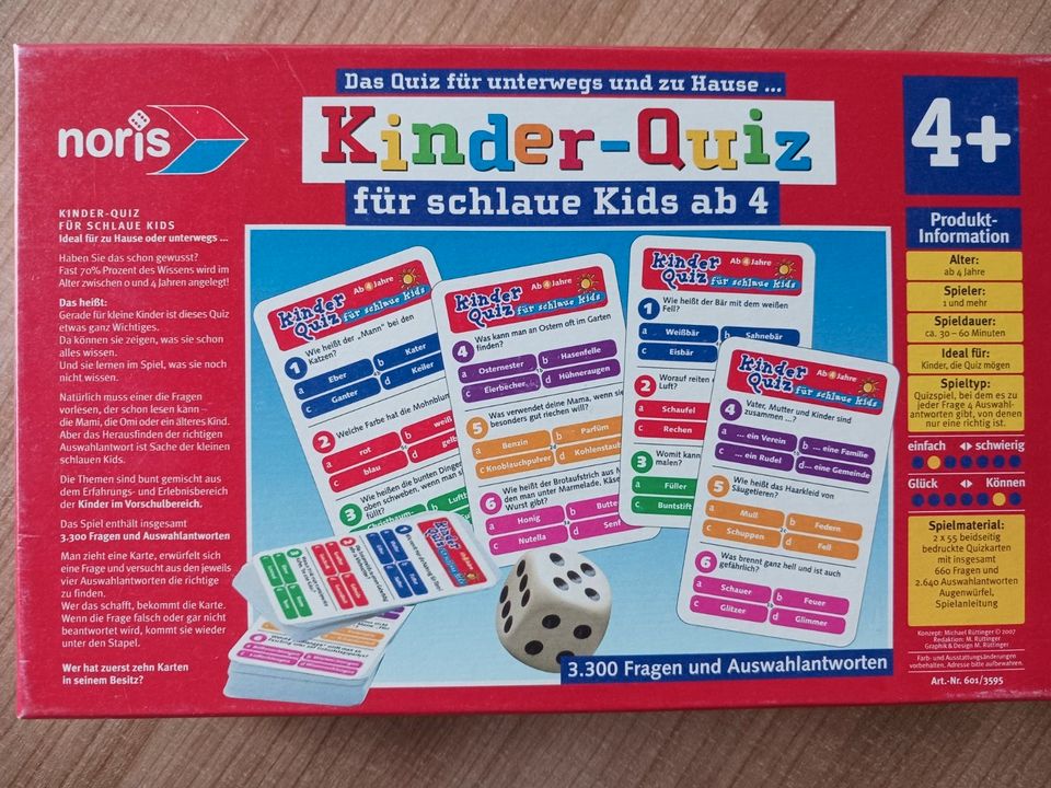 Spiel Kinder Quiz Quizkarten in Solingen