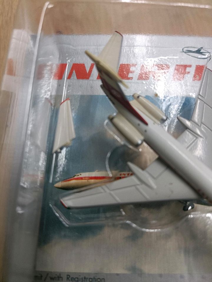 Interflug TU-134 Leitwerk beschädigt Herpa Wings 1:500 in Schönefeld