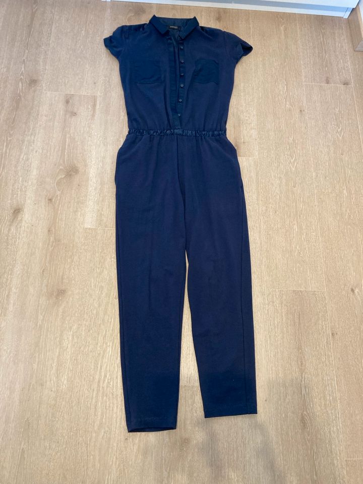 Tchibo Jumpsuit Einteiler Overall blau Bluse 34 in Unterwellenborn