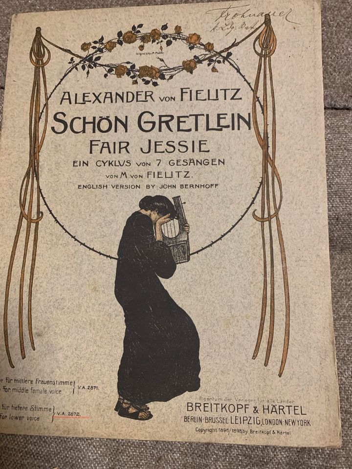 Alte Notenbücher, Beethoven, Grieg, Brahms usw in München