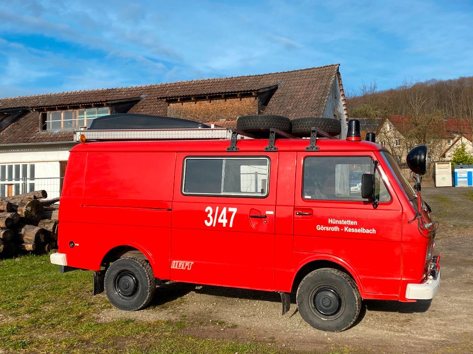 Camping Van Feuerwehr Oldtimer VW LT 35, 44.500km, H-Kennzeichen in Nürnberg (Mittelfr)