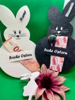 Ostern Osterhase Geschenk mit Name Filz pink braun Geldgeschenk Baden-Württemberg - Bad Krozingen Vorschau