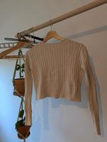 Strickpullover cropped beige S Pull&Bear Berlin - Köpenick Vorschau