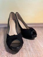 Peeptoe / Highheels Gr 39 schwarz Sachsen - Lohsa Vorschau